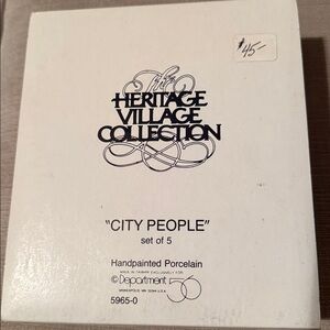 Department 56 - Christmas in the City - City People Set of 5 Figurines